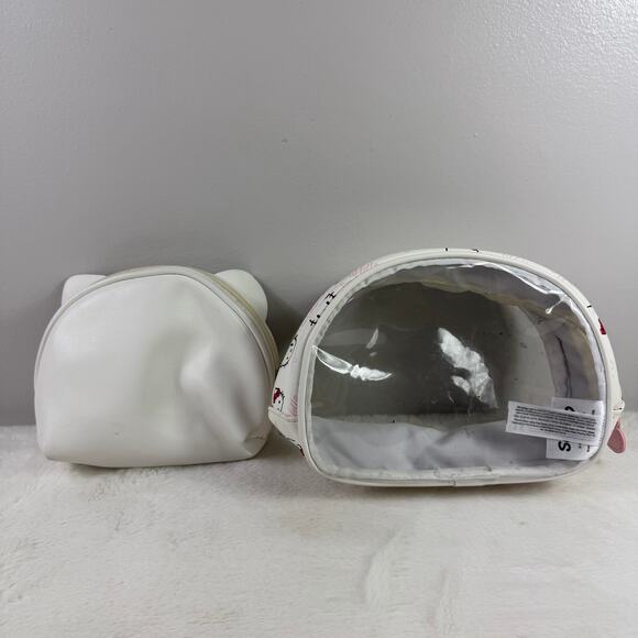 The Crème Shop × Hello Kitty White Travel Makeup Pouch / Bag Set - Picture 2 of 12